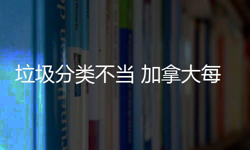 拿大每年 加不当万元垃圾损失数百分类